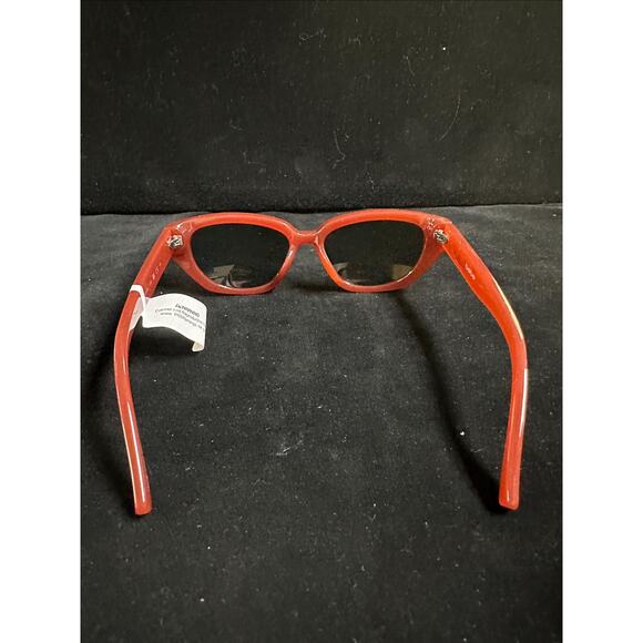 Bebe Women’s Cat-Eye Sunglasses – Red – 100% UV Protection (NWT)